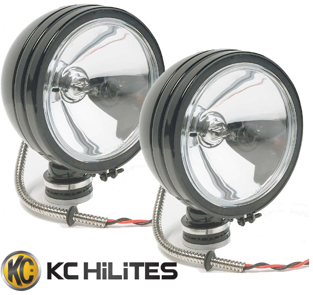 KC HiLiTES 6 Inch Round Daylighters Complete Pair Pacs