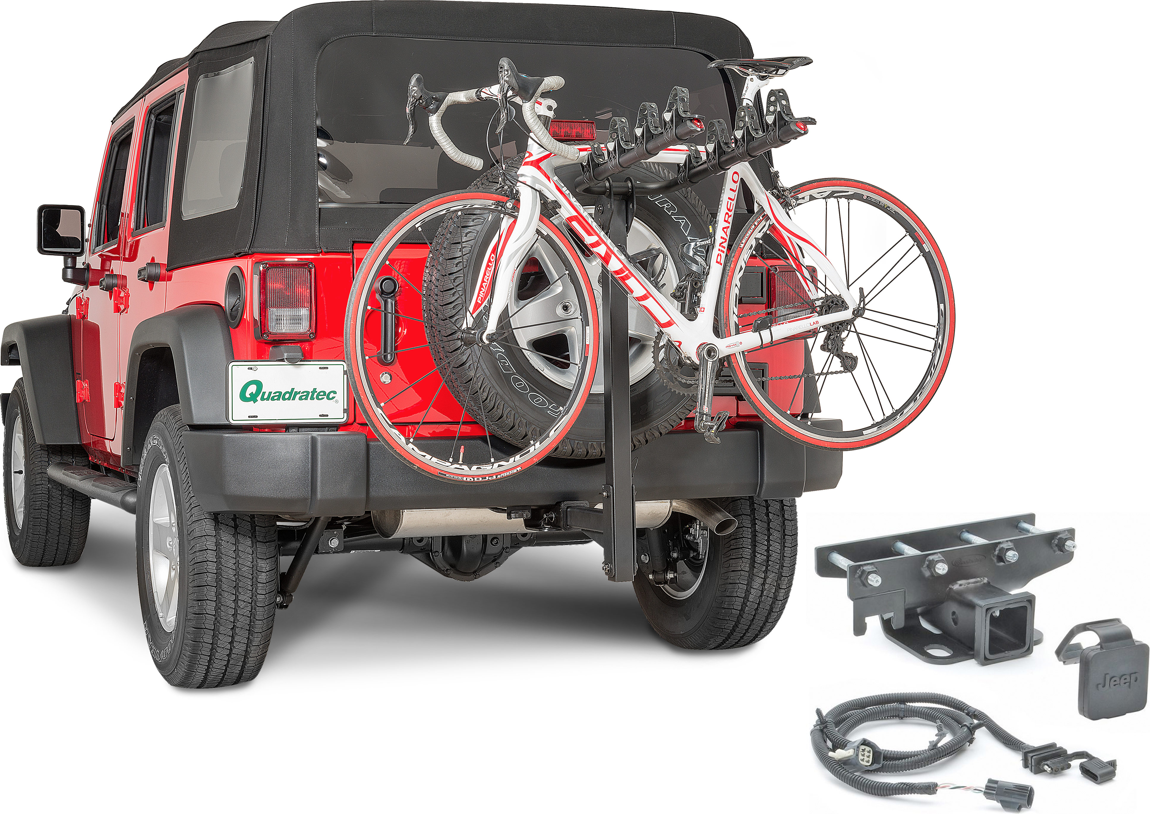 Quadratec Folding Bike Rack & Receiver Hitch