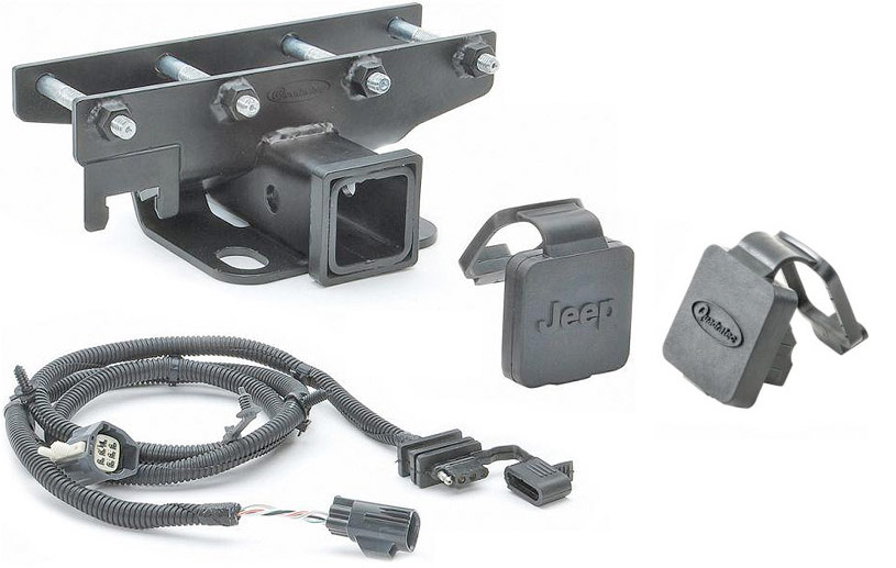 Quadratec Premium 2" Receiver Hitch with Wiring Kit & Hitch Plug