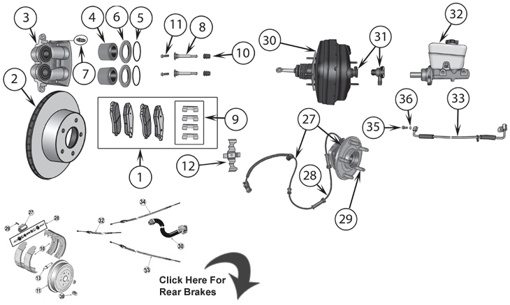 Service manual [2006 Jaguar Xj Brake Replacement System Diagram