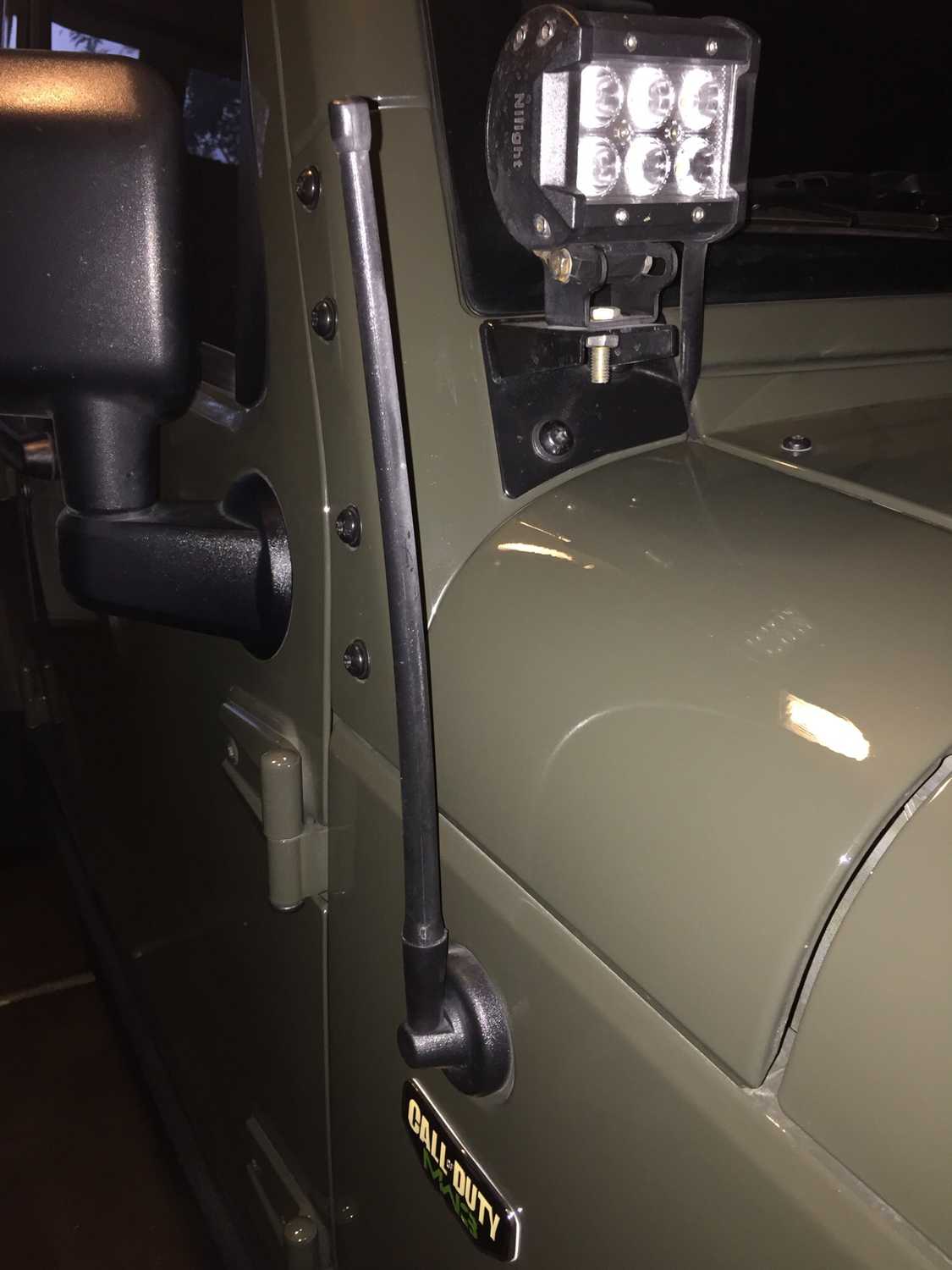 Rugged Ridge 17212 10 13 Quot Stubby Reflex Antenna For 07 17