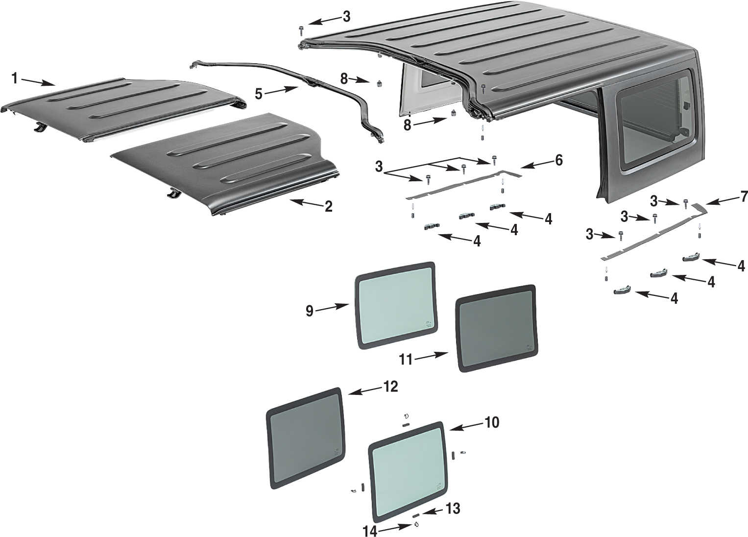 Hardtop jeep parts #2