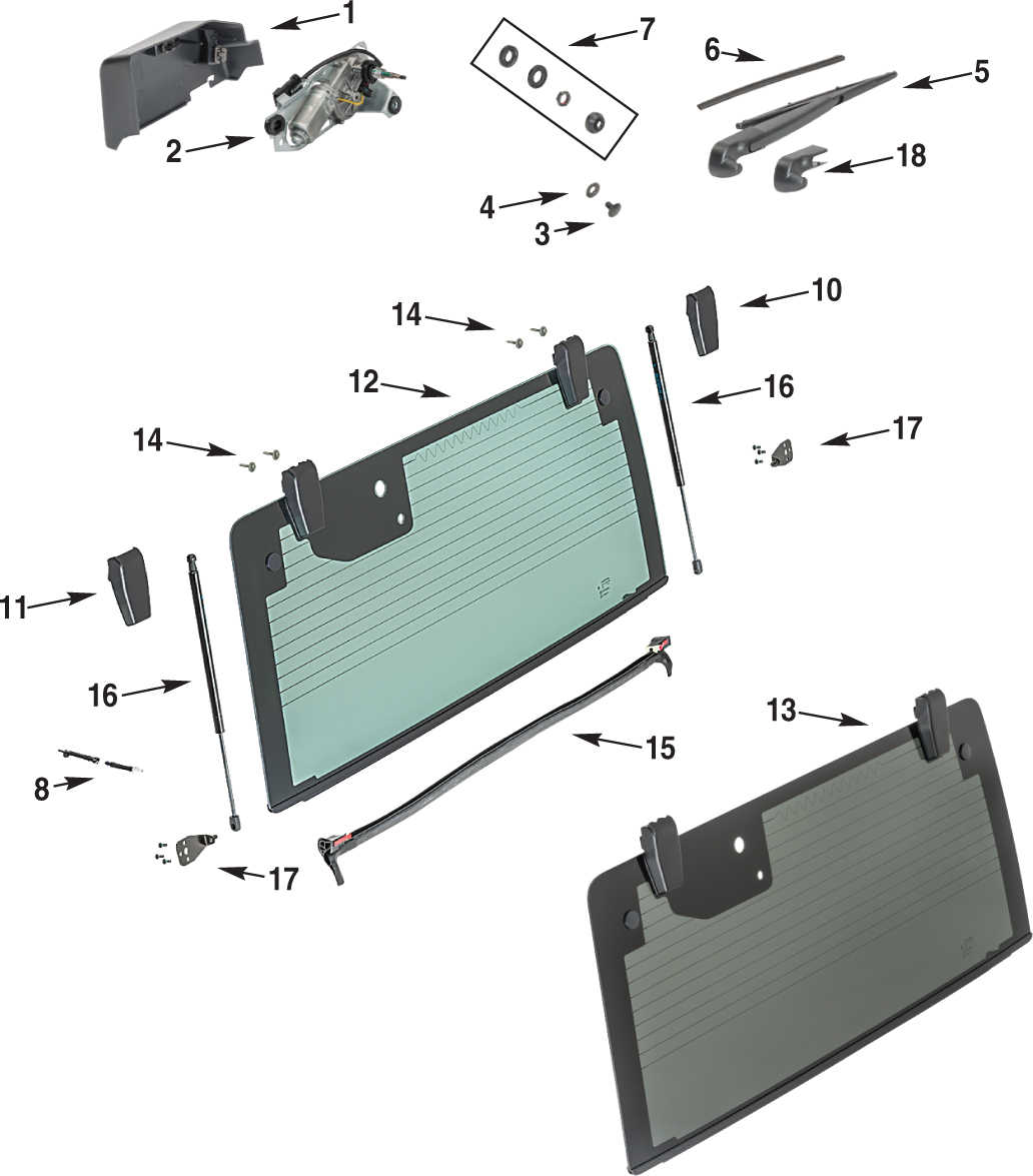 1995 Jeep wrangler hardtop hardware #4
