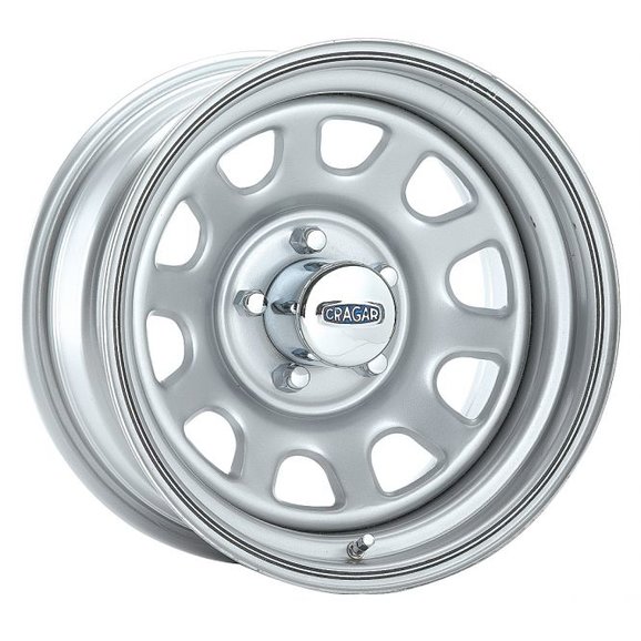 Cragar® Series 345 Silver 'D' Window Wheel for Jeep® Vehicles with 5x5