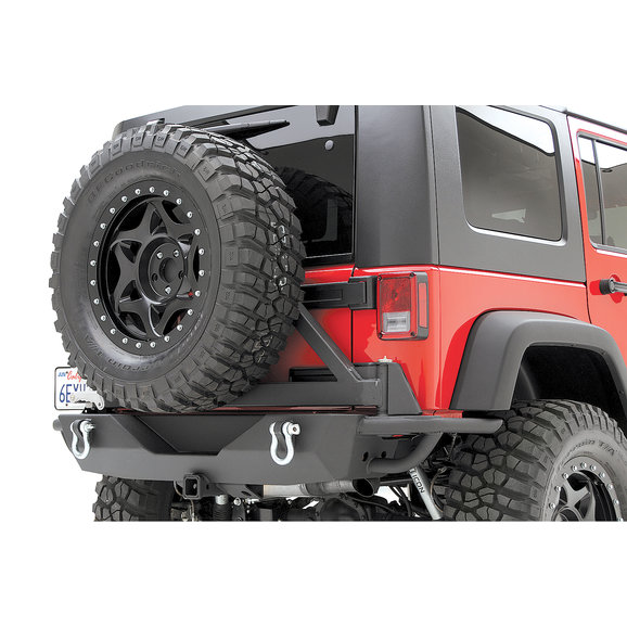 Smittybilt Rear SRC Bumper with 2" Receiver & Swing Away ...
