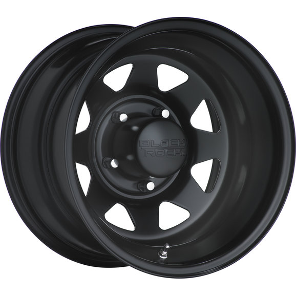Black Rock Wheels Series 929 Black Jack Steel Wheel in Matte Black for