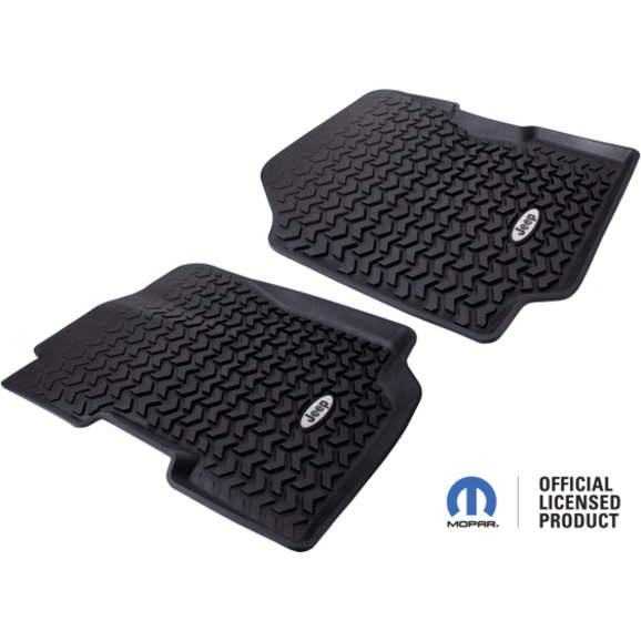 OMIXADA C12920.22 Jeep® Logo All Terrain Front Floor Liner Pair for
