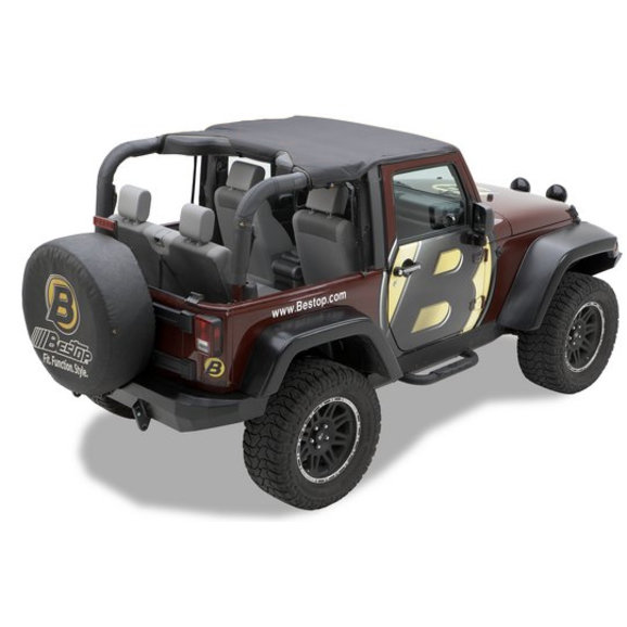 Bestop® Header Bikini® Top for 10-16 Jeep® Wrangler JK 2 ...