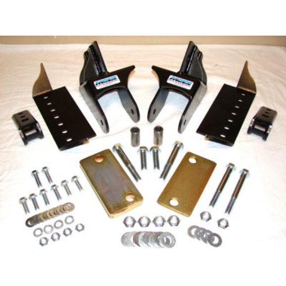 Mountain OffRoad Full Width Axle Shackle Reversal Kit for 7686 Jeep