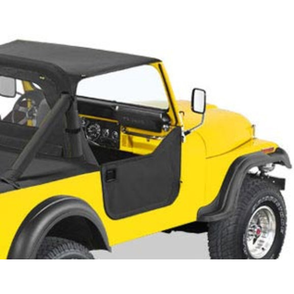Bestop Soft Half Doors for 7686 Jeep CJ7 Quadratec