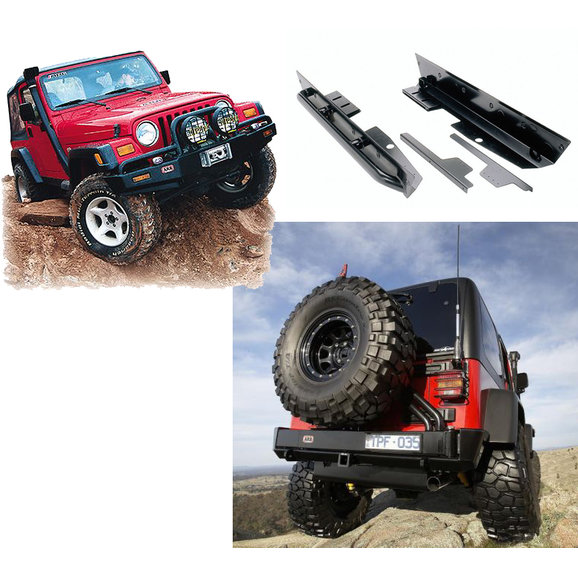 Arb Winch Bull Bar Rocker Rails Amp Rear Bar With Swing