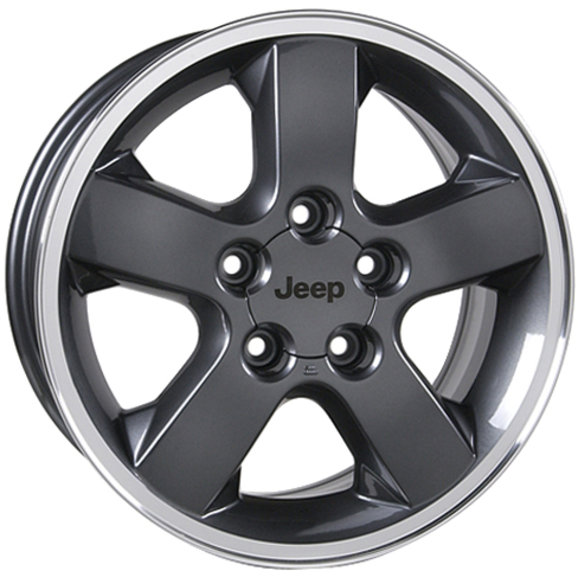 Mopar® 5HF55ZDRAA 17x7.5" Rogue Cast Aluminum Wheel in Graphite for