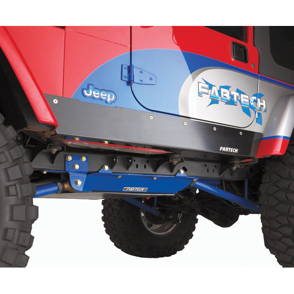 Fabtech FTT94010BK Rocker Panel Guards for 8795 Jeep® Wrangler YJ Quadratec