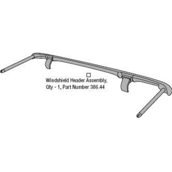 Bestop® 405.90 Windshield Channel for 9706 Jeep® Wrangler TJ with