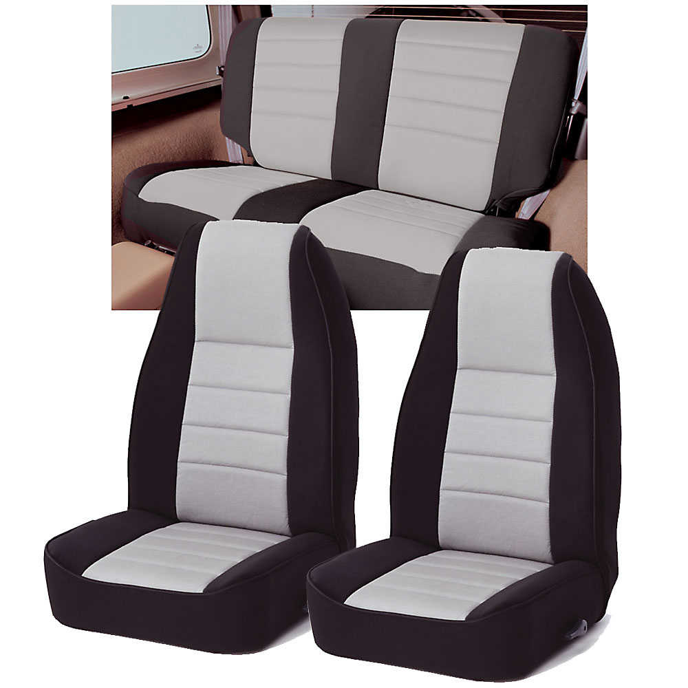 Rugged Ridge Neoprene CustomFit Seat Covers Combo for 7690 Jeep CJ5