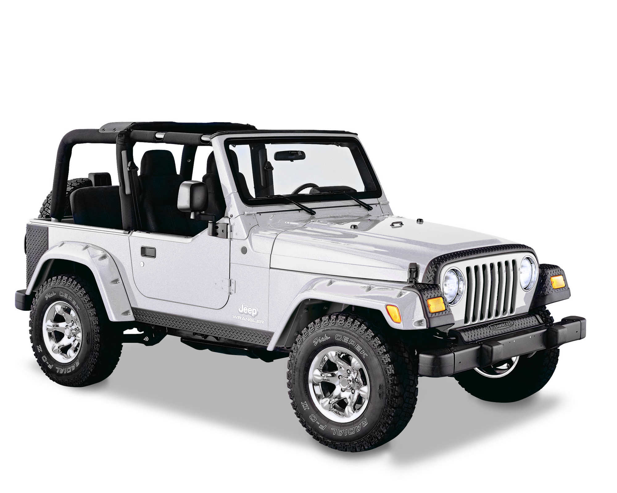 Bushwacker 6" Pocket Style Factory Match Painted Fender Flares for 97