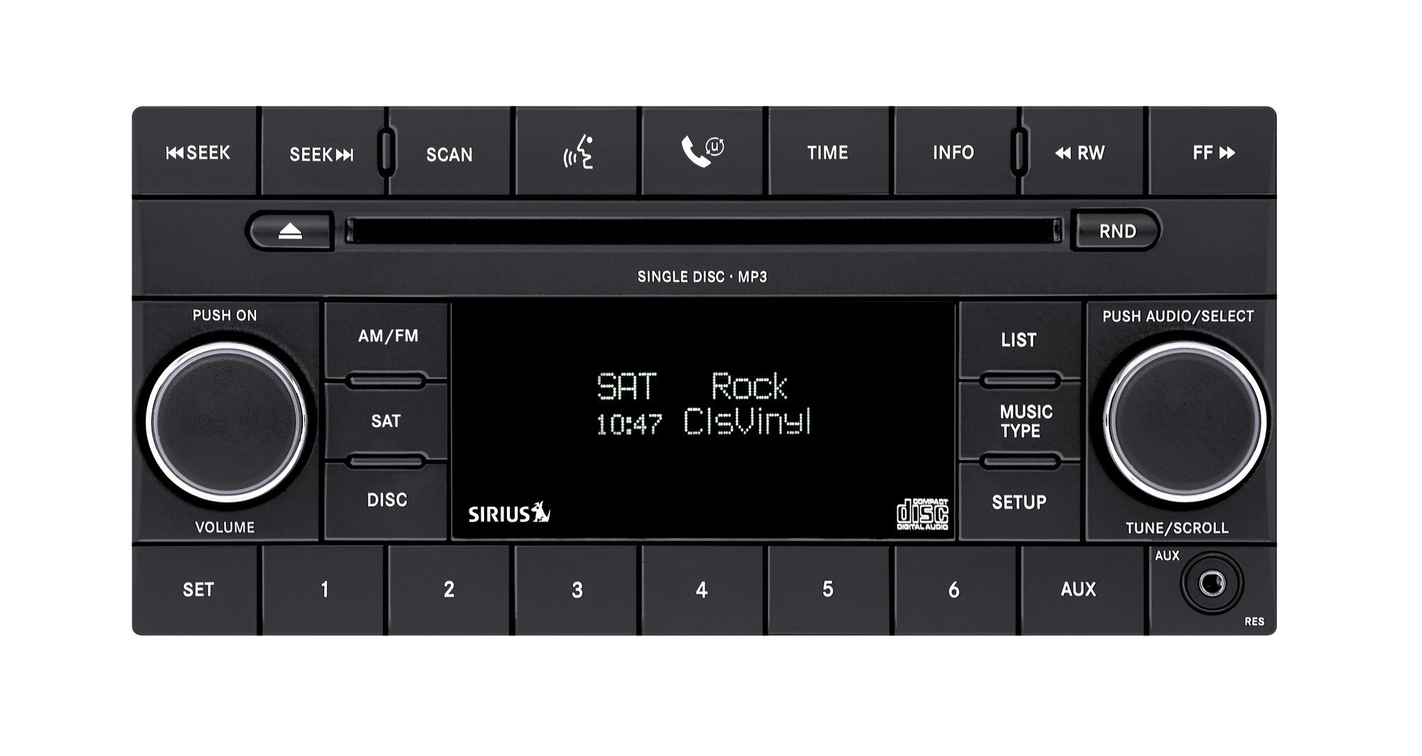 Mopar® 5064411AE RES AM/FM Stereo with CD/MP3 Player for 2008 Jeep