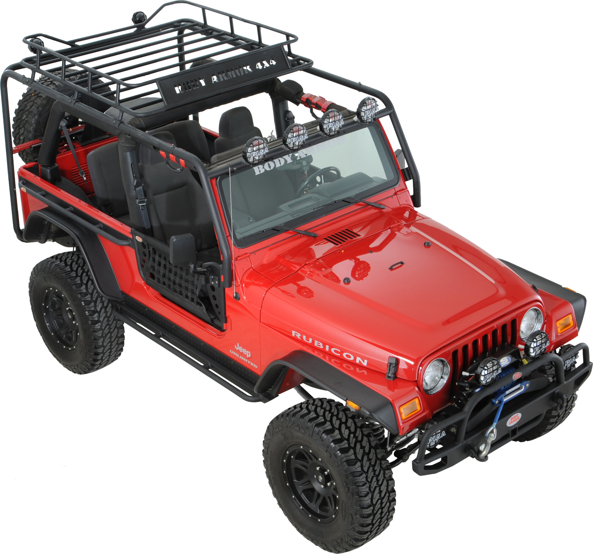 Body Armor TJ-6125 Roof Rack Base Kit for 97-06 Jeep® Wrangler TJ