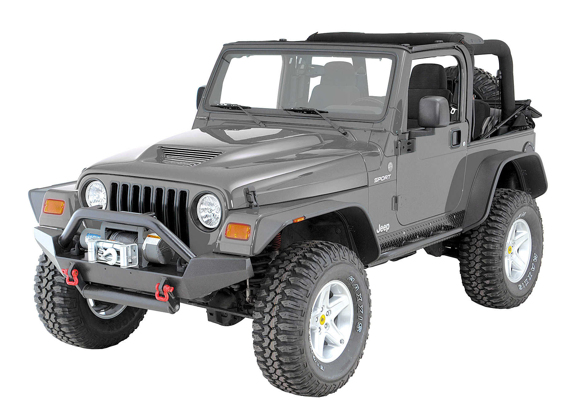 Cervini's Auto Design Ram Air Fiberglass Hood in Factory Match Paint