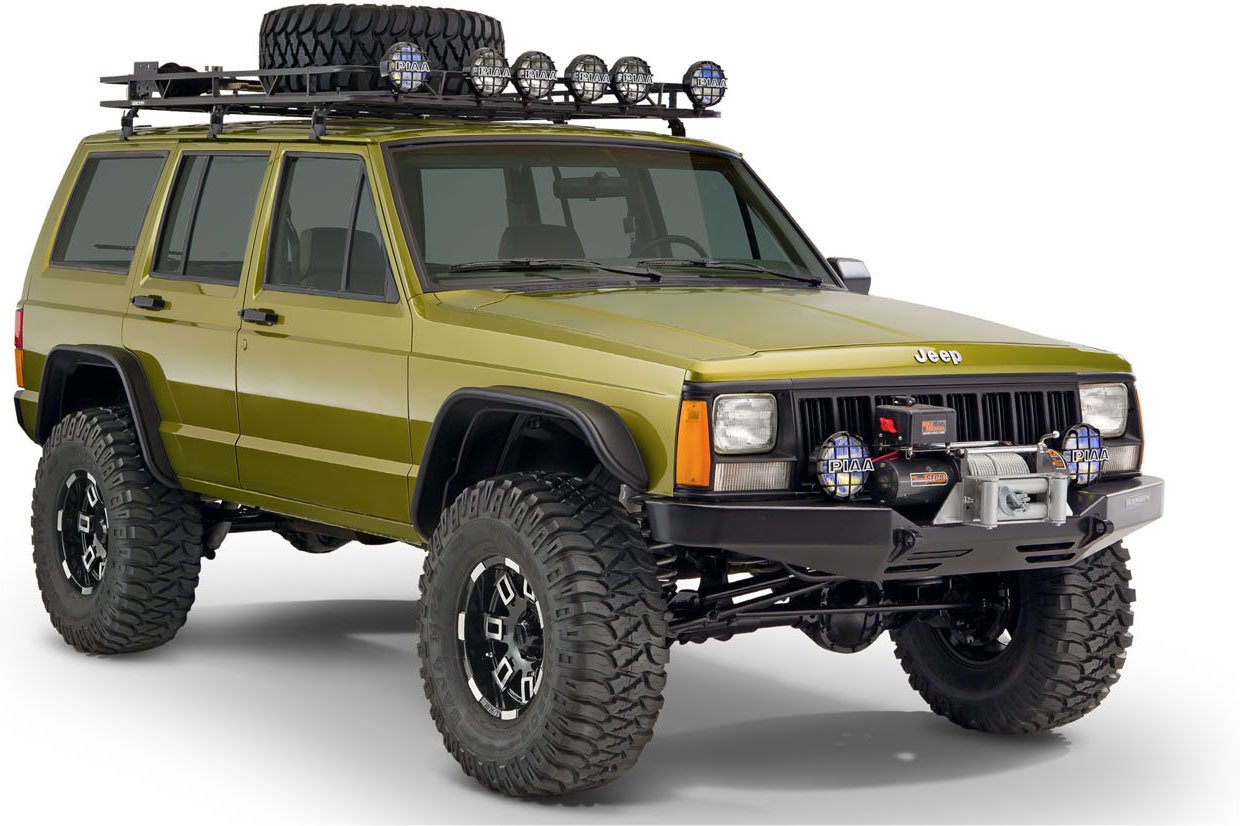 Bushwacker 1092207 Flat Style Flares for 8401 Jeep® Cherokee XJ