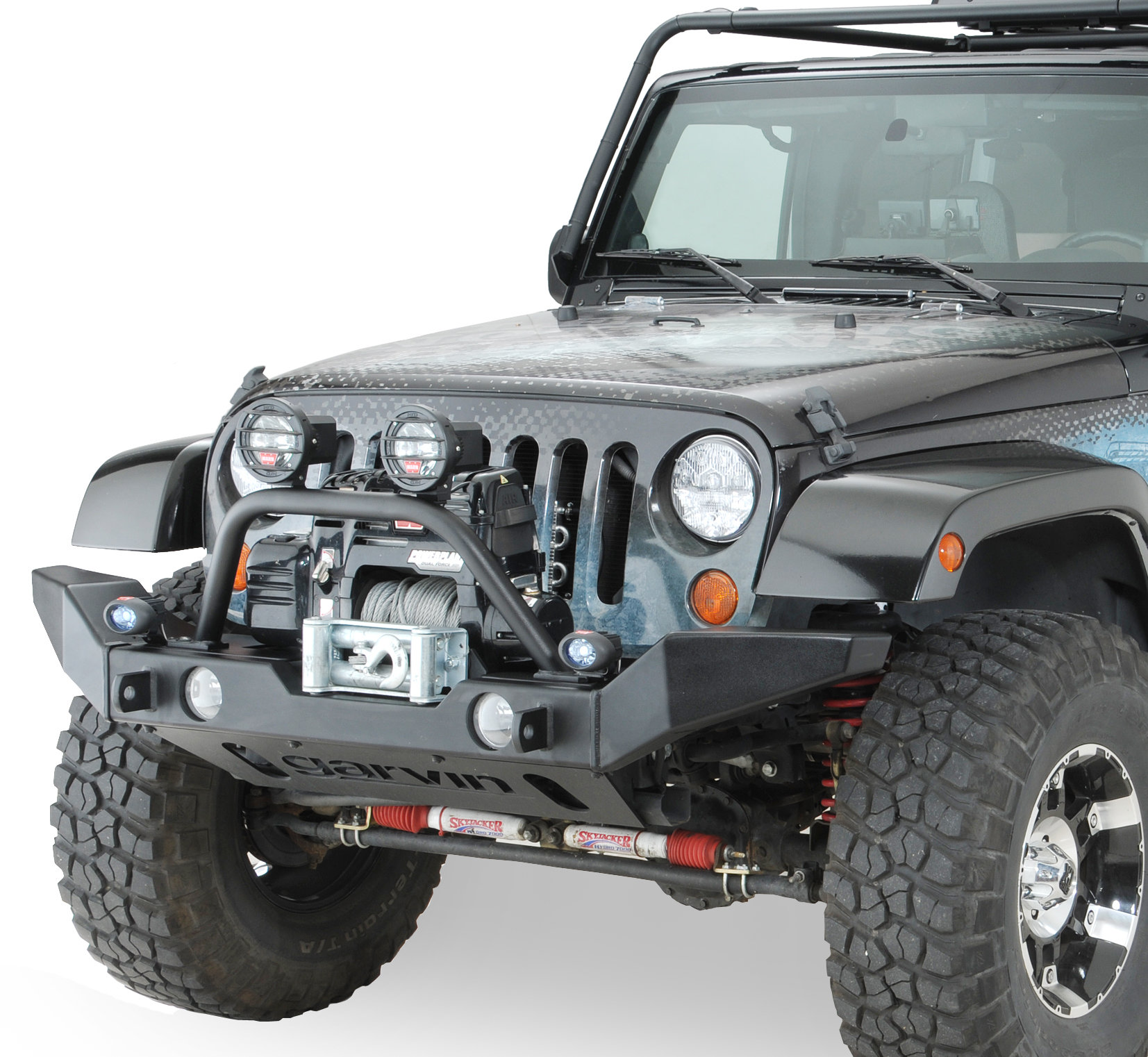 Garvin© 66023 Front G2 Series Full Width Winch Bumper for 0711 Jeep