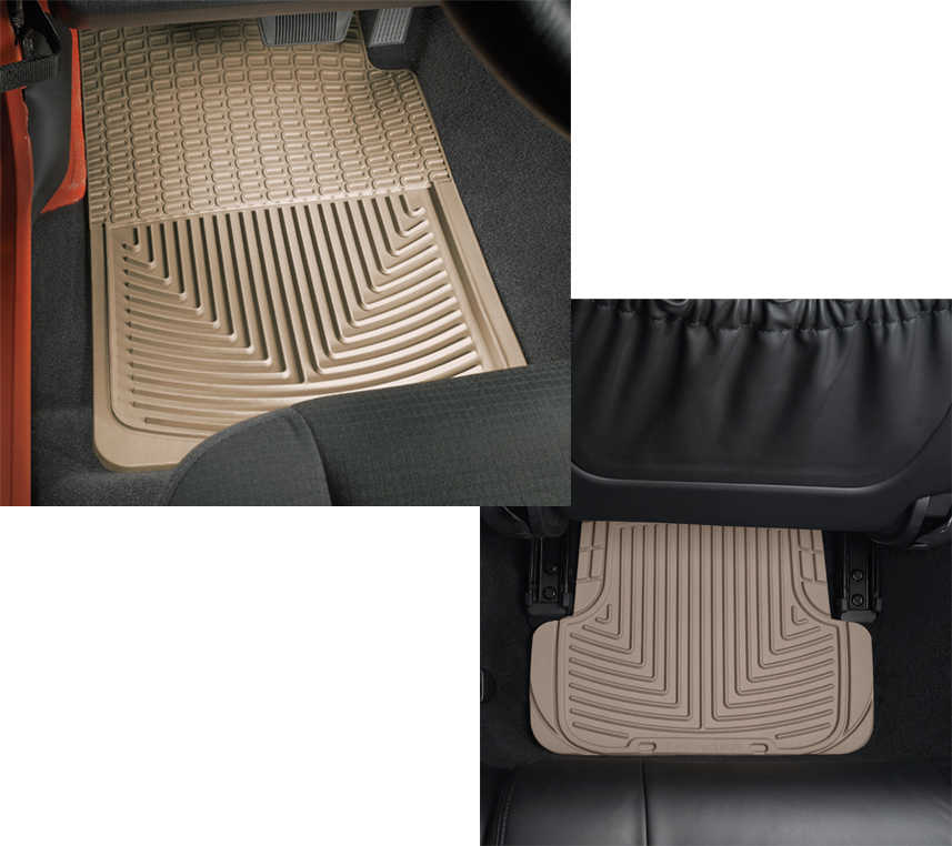 WeatherTech All Weather Front & Rear Floor Mats for 7186 Jeep® CJ5
