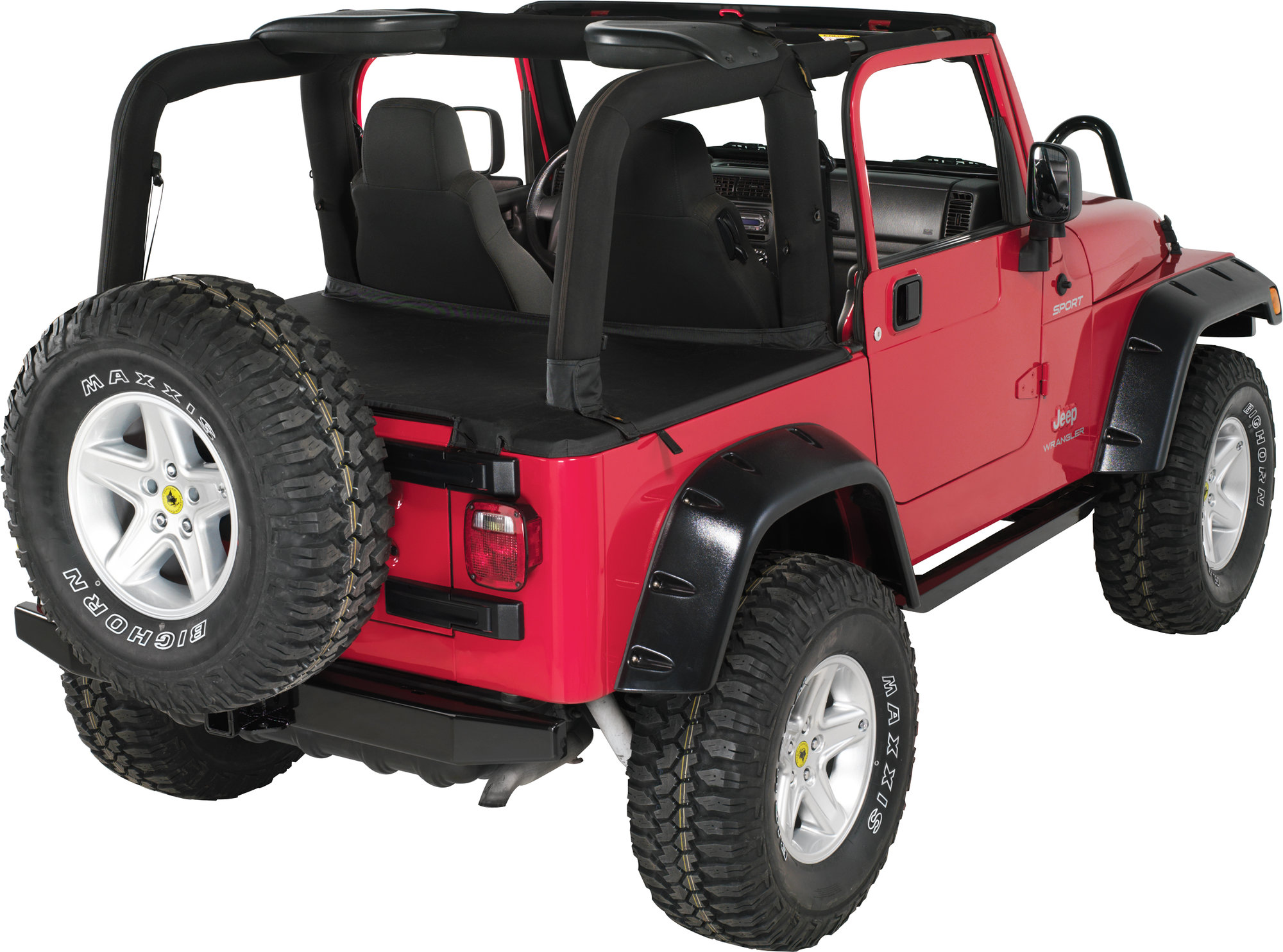 Olympic 4x4 Products 57" Rock Rear Bumper with Receiver Hitch for 9706