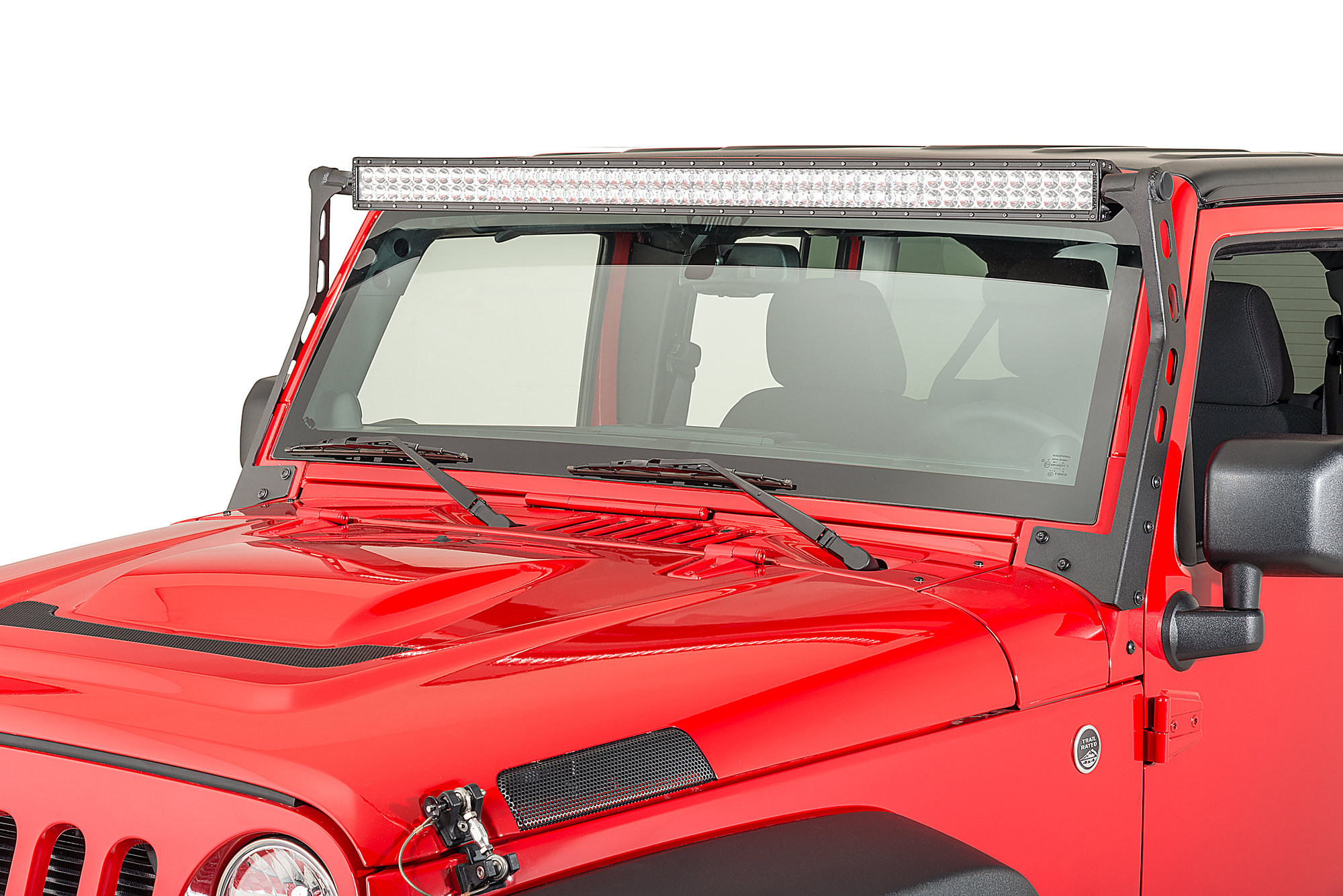 NFAB J0750LR Windshield Light Bar Brackets for 0717 Jeep® Wrangler