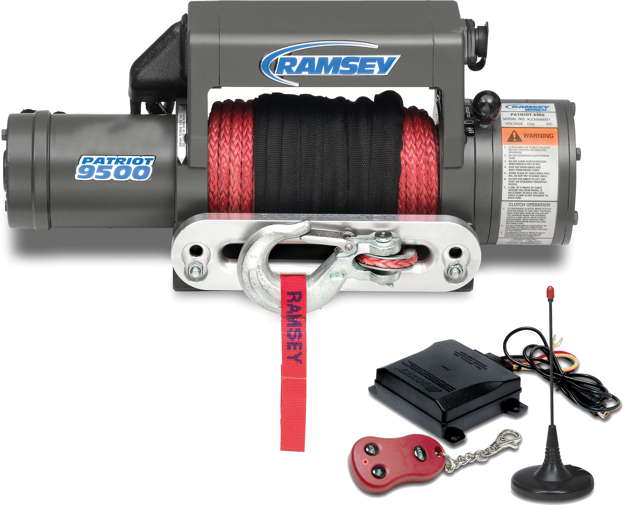 Ramsey 109193 Patriot 9500 Rock Crawler Winch with Wireless Remote