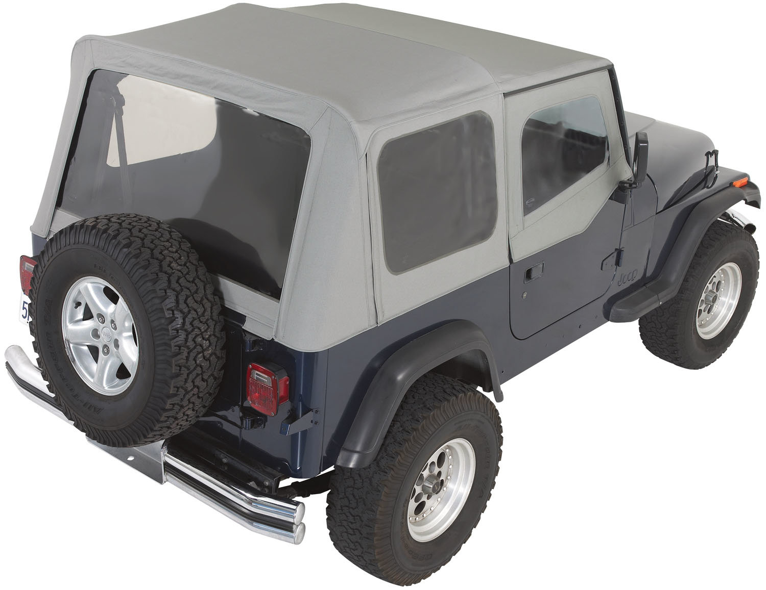 Rampage Products Complete Soft Top Kit with Upper Doors for 8795 Jeep