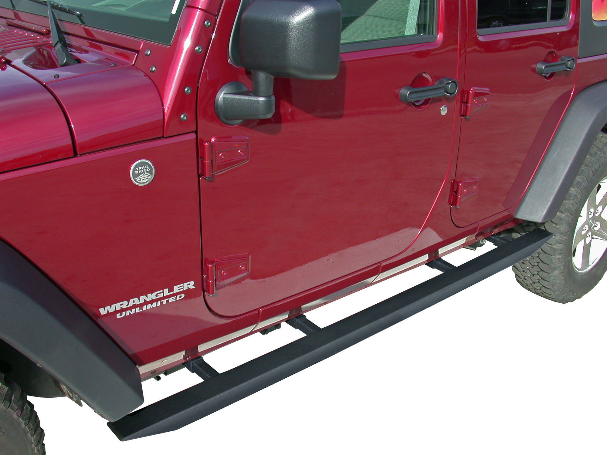 Olympic 4x4 Products 560171 2"x3" Box Tube Nerf Bars for 0712 Jeep