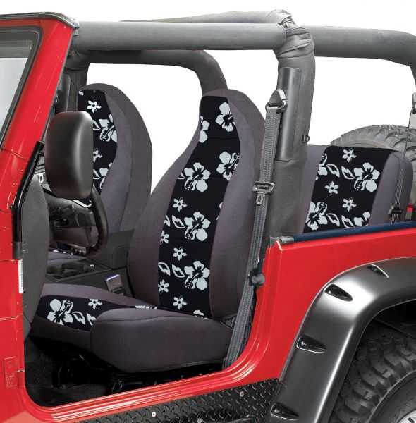 Coverking Front Seat Covers for 8790 Jeep Wrangler YJ with High Back
