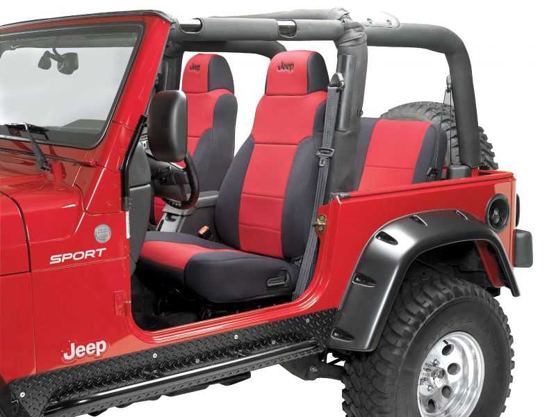 Coverking Custom Front Seat Covers with Jeep® Logo for 0306 Jeep