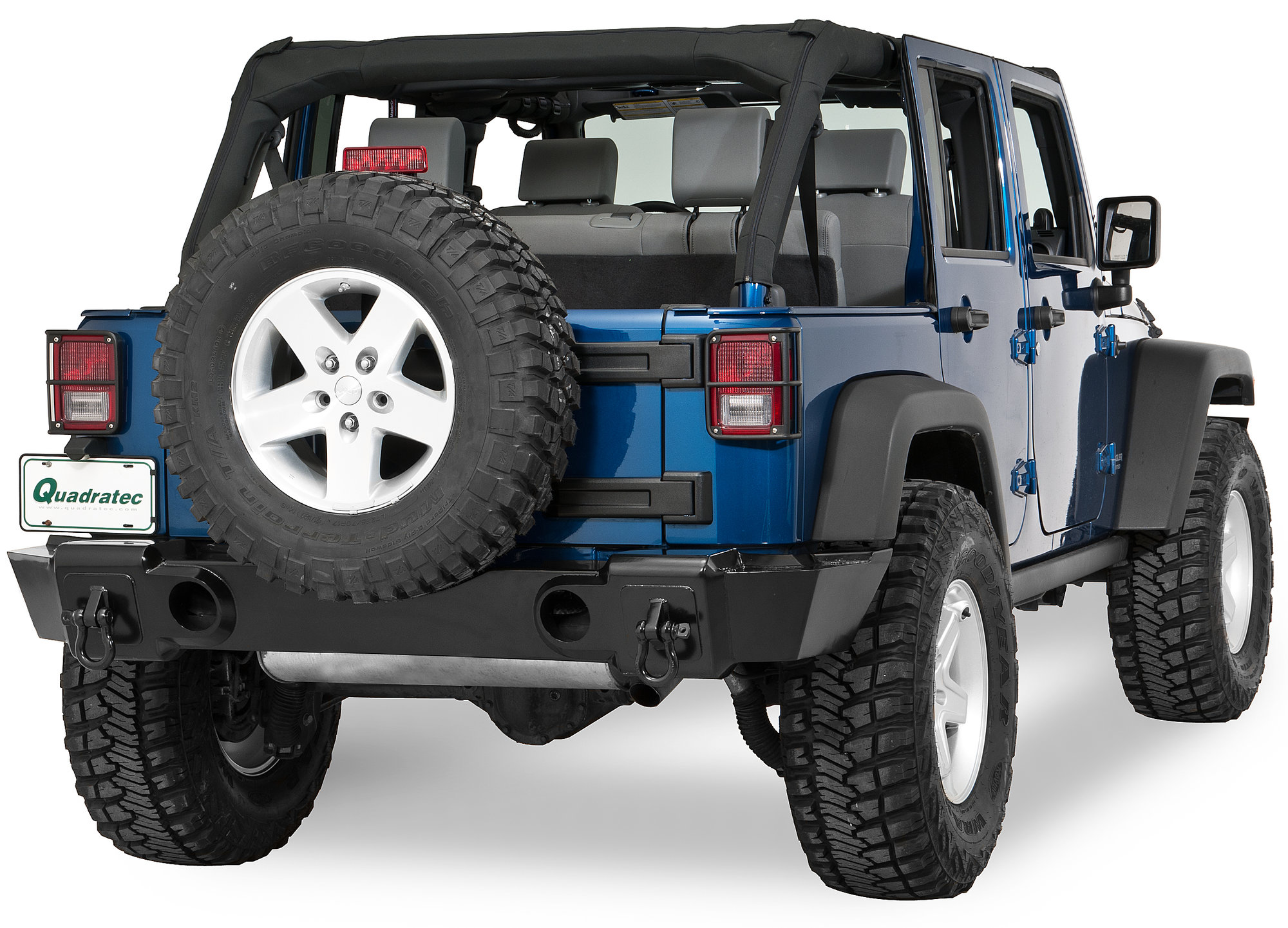 Rampage Products Rear Recovery Bumper For 07 17 Jeep