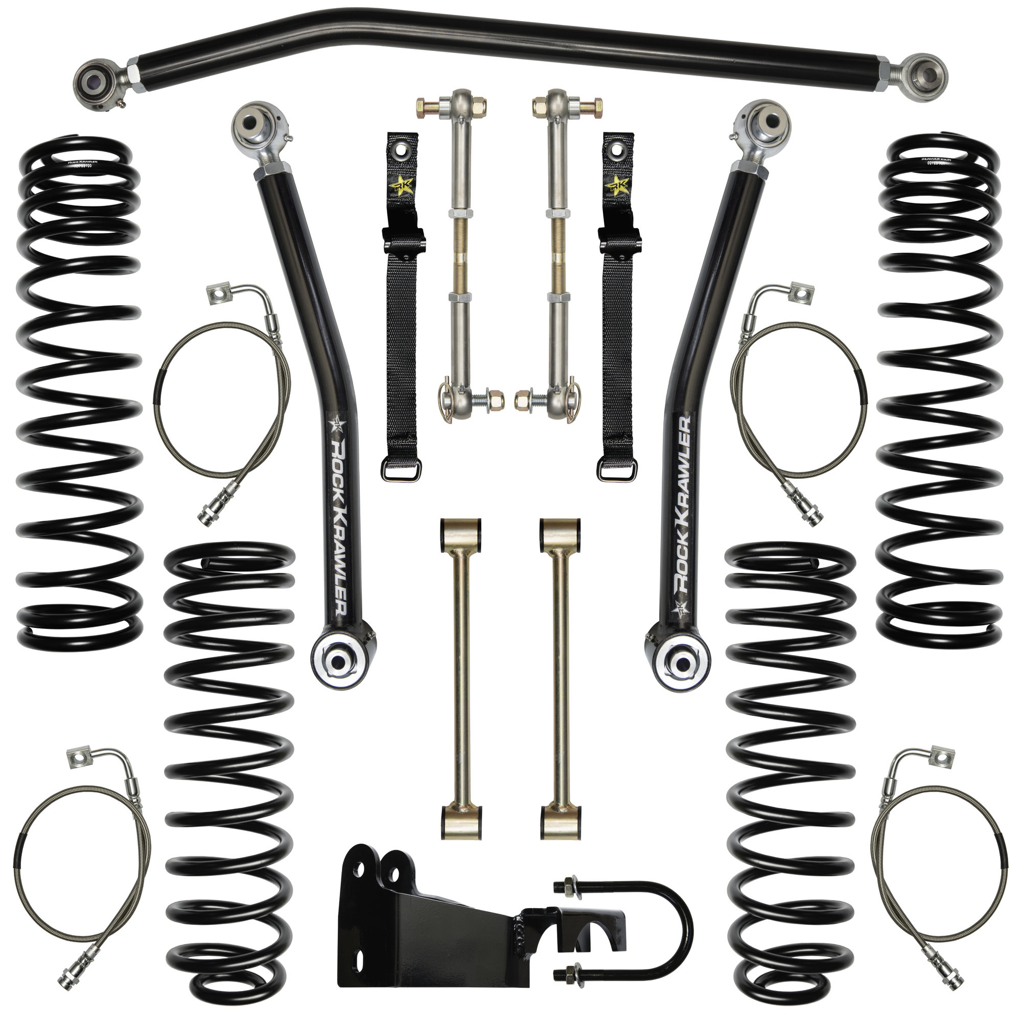 Rock Krawler 3.5" Mid Arm Flex System Lift for 0717 Jeep® Wrangler JK
