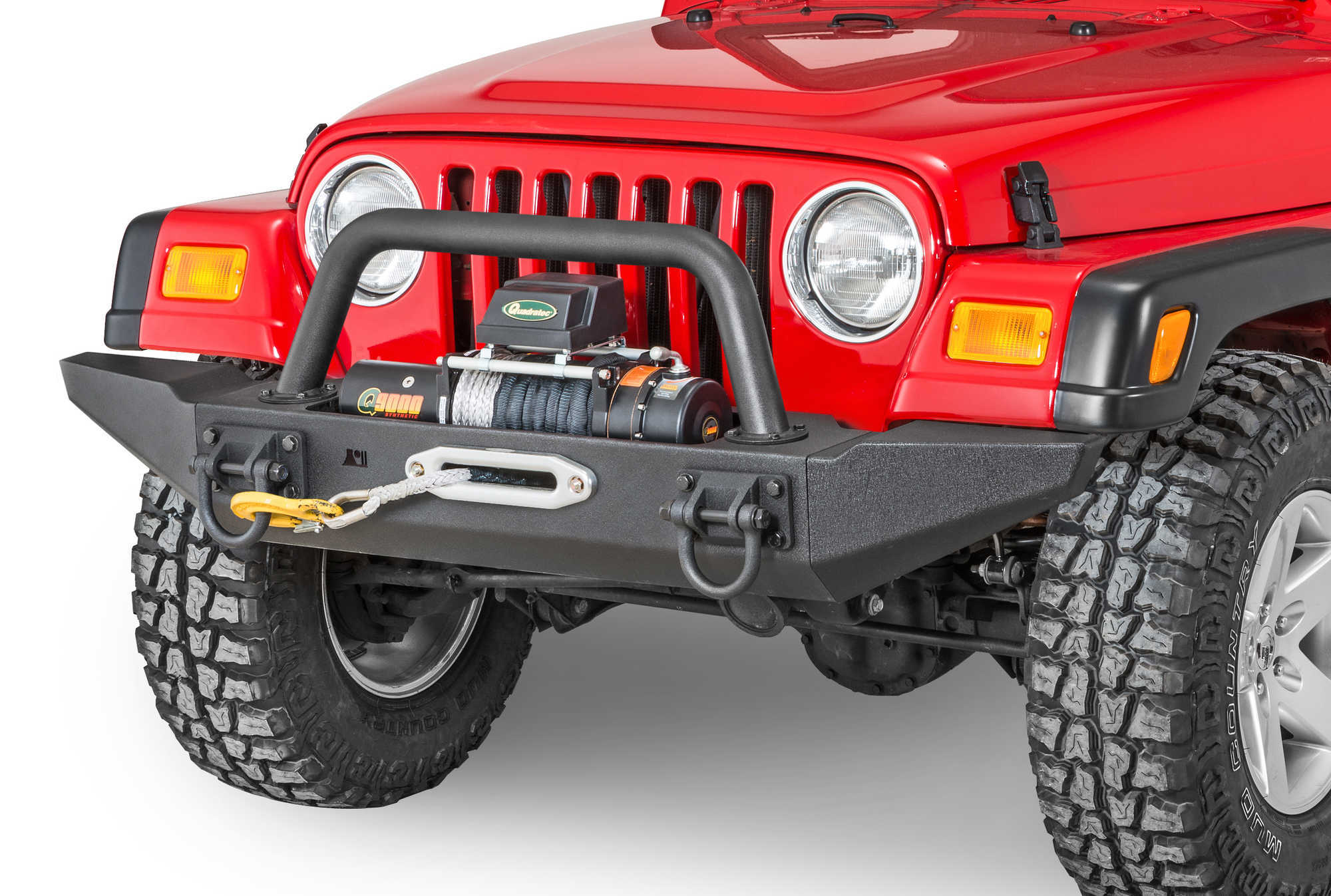 Rugged Ridge QSeries Winch with Rugged Ridge Winch Mount Modular XHD