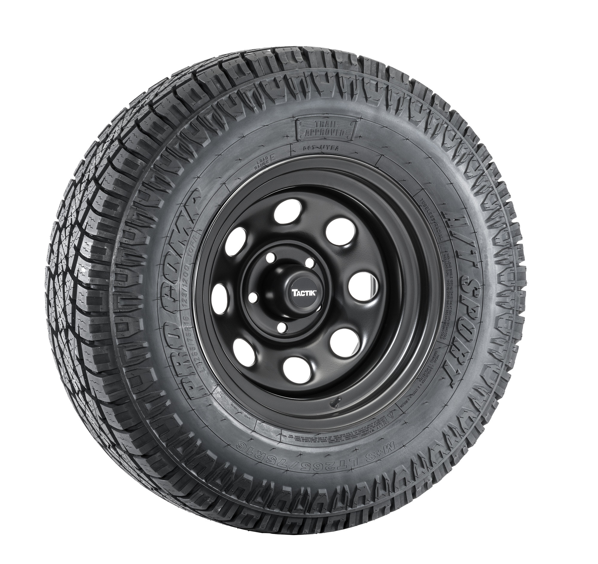 TACTIK® Circle 8 Classic Wheel & Tire Package for 8406 Jeep® Wrangler YJ, TJ, Cherokee XJ