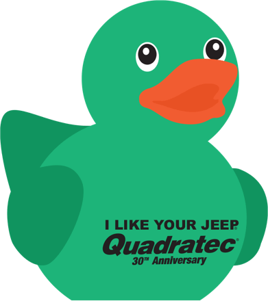 Quadratec 30th Anniversary Jeep Duck Giveaway Logo