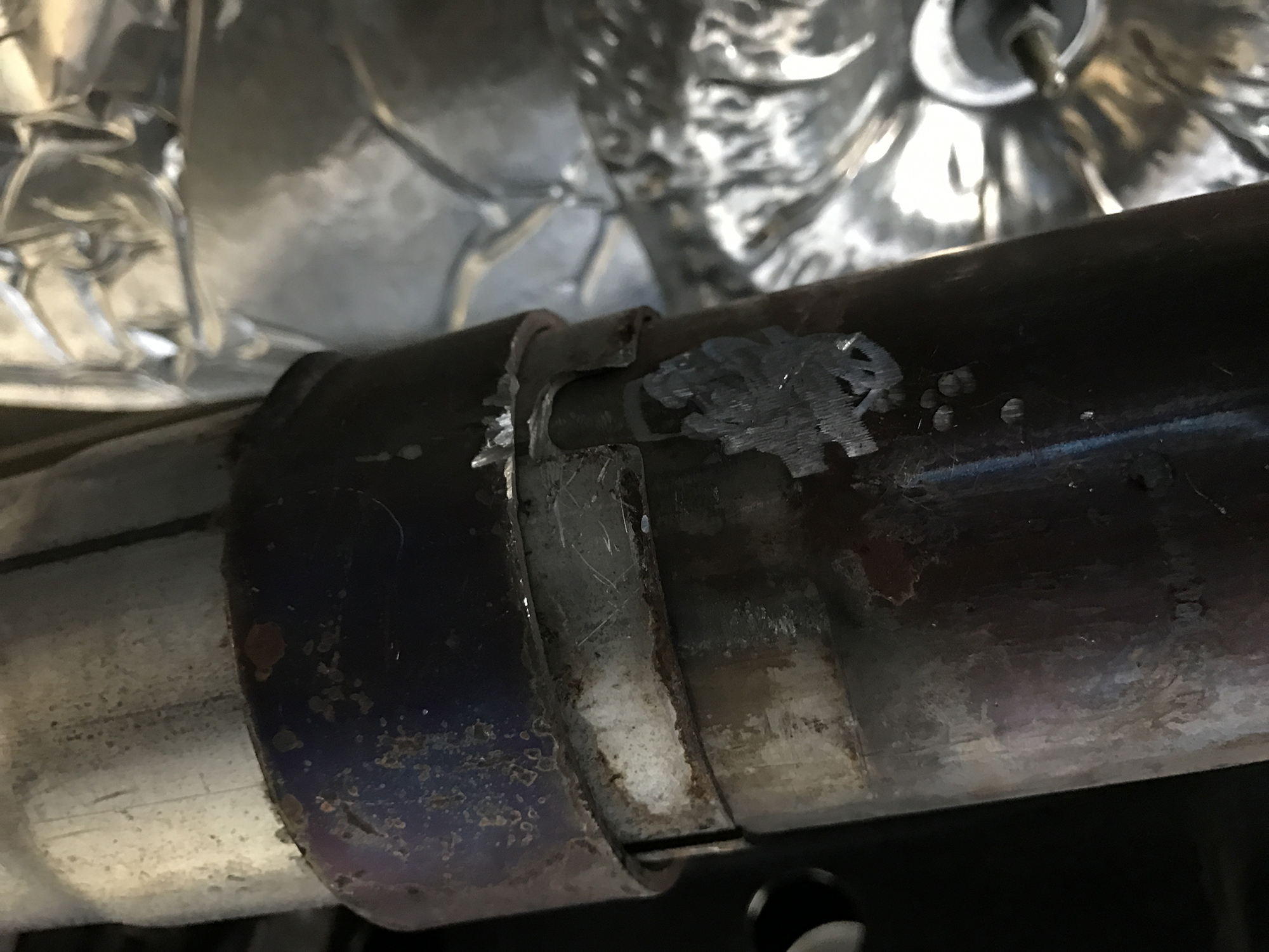 Step 7 - spot weld removed