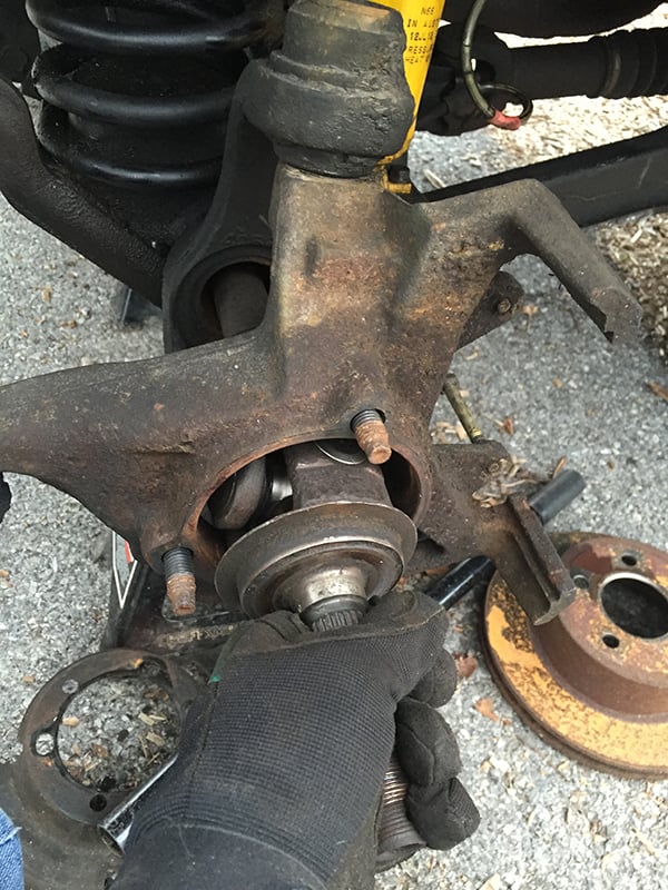 Removing Axle Shaft