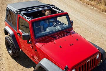 Jeep Soft Top open