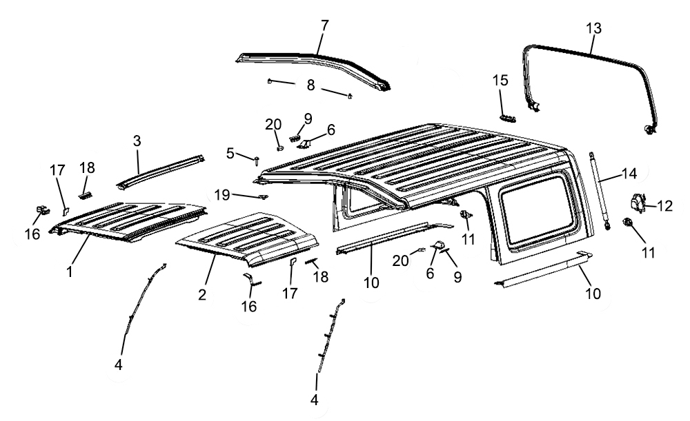 Jeep Wrangler JL Hardtop Parts 4 Door | Quadratec