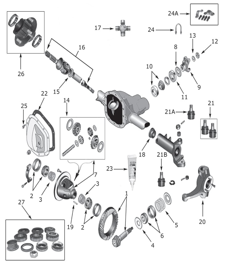thumbnail image 2 of Region Offroad Jeep CJ 1976-1986 Front Axle Leaf Spring U-Bolts – Dana 30 – CJ5 CJ7 CJ8 2 of 6