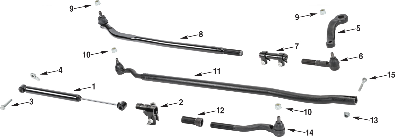 Jeep Wrangler JK Steering Linkage Parts Quadratec
