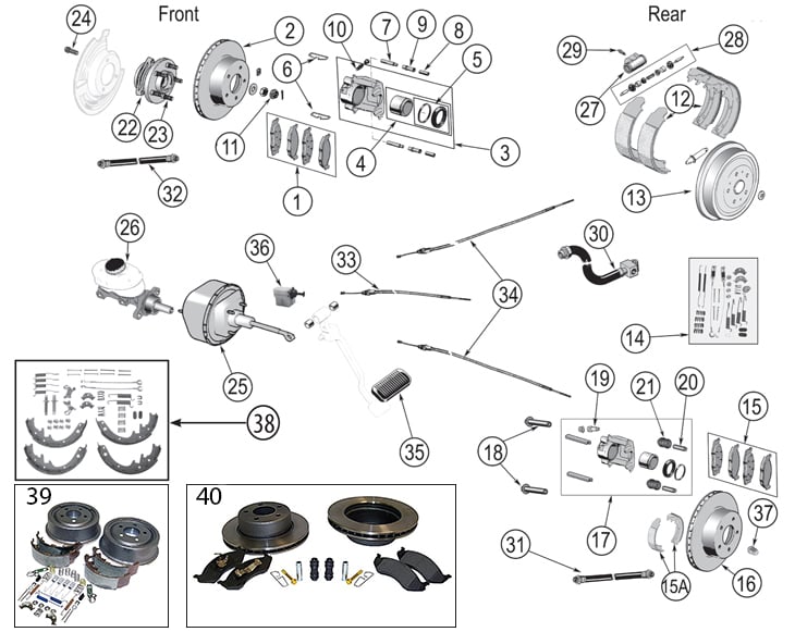 Jeep Wrangler TJ Brake Parts ('97-'06) | Quadratec