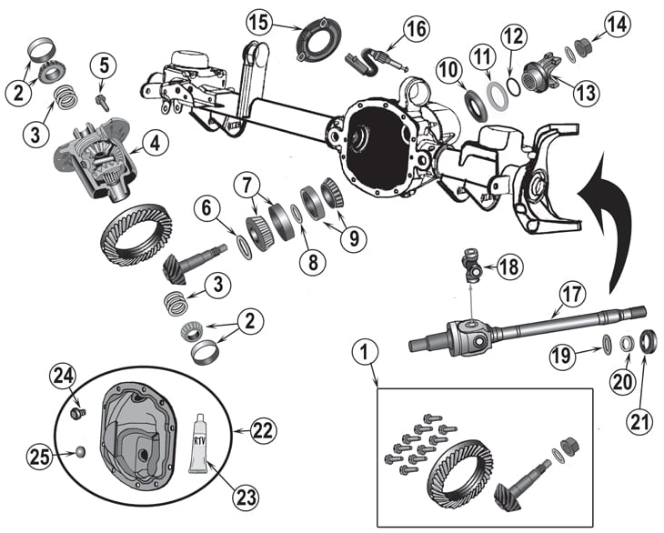 Dana 44 Parts Diagram