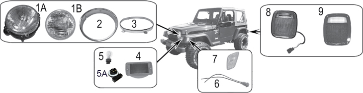 Jeep Wrangler TJ Lighting Parts ('97-'06) | Quadratec