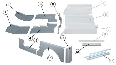 Arriba 48+ imagen jeep wrangler side panel replacement