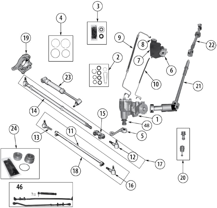 Jeep Wrangler Tj Steering Parts   U0026 39 97