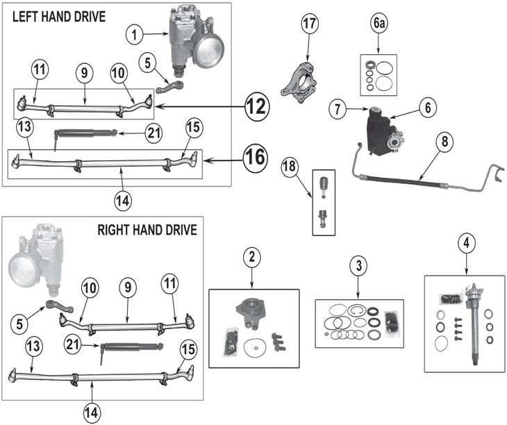 Jeep Grand Cherokee WJ Steering Parts ('99-'04) | Quadratec